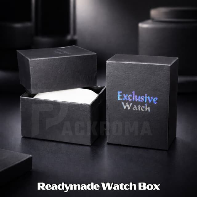 4"×3"×2.5" Watch Box with Foam – Readymade Hard Board Packaging Box