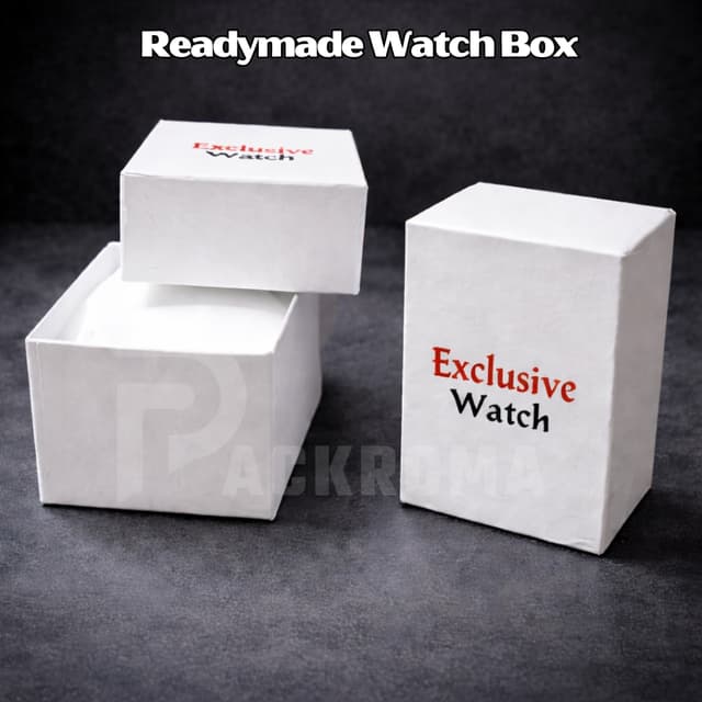 4"×3"×2.5" Watch Box with Foam – Readymade Hard Board Packaging Box