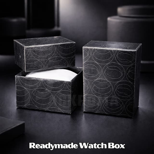 4" × 3" × 2.5" Watch Box with Foam – Readymade Hard Board Packaging Box