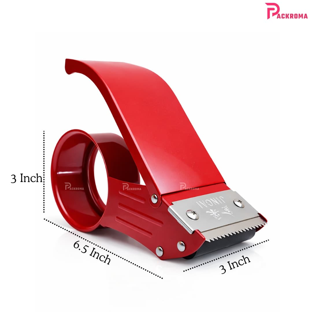 Metal Tape Cutter (3 Inch) – Heavy Duty Packing Tape Dispenser thumbnail 2