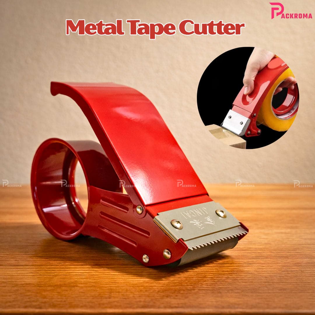 Metal Tape Cutter (3 Inch) – Heavy Duty Packing Tape Dispenser thumbnail 3
