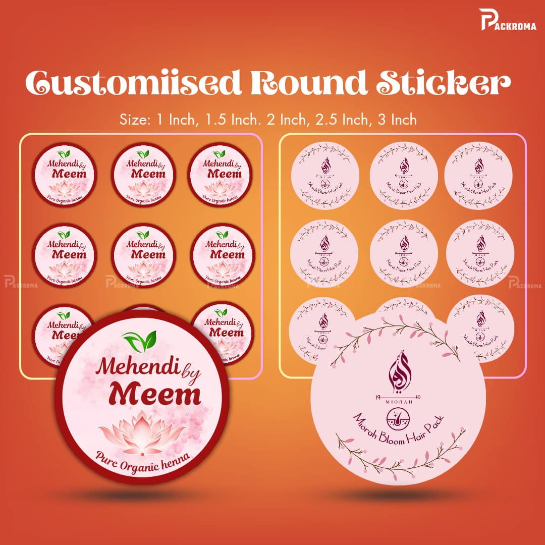 Customised Round Sticker Printing thumbnail 3
