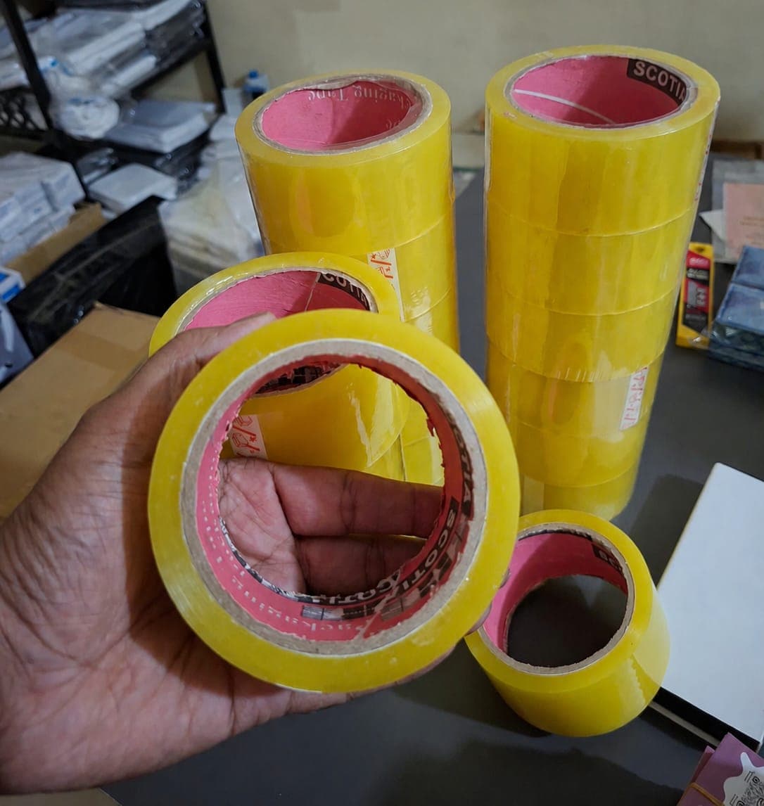 2 Inch 100 Meter Packaging Tape | Heavy Duty Carton Sealing Tape thumbnail 2