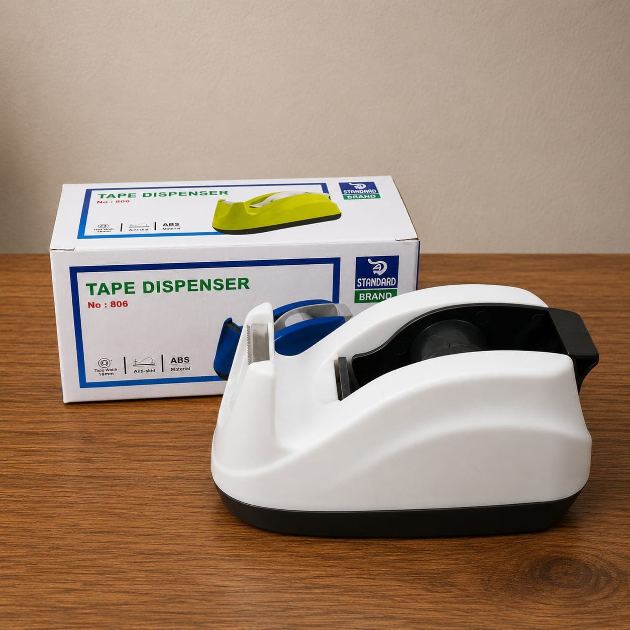 0.5 Inch Tape Dispenser | Standard Brand Plastic Tape Cutter