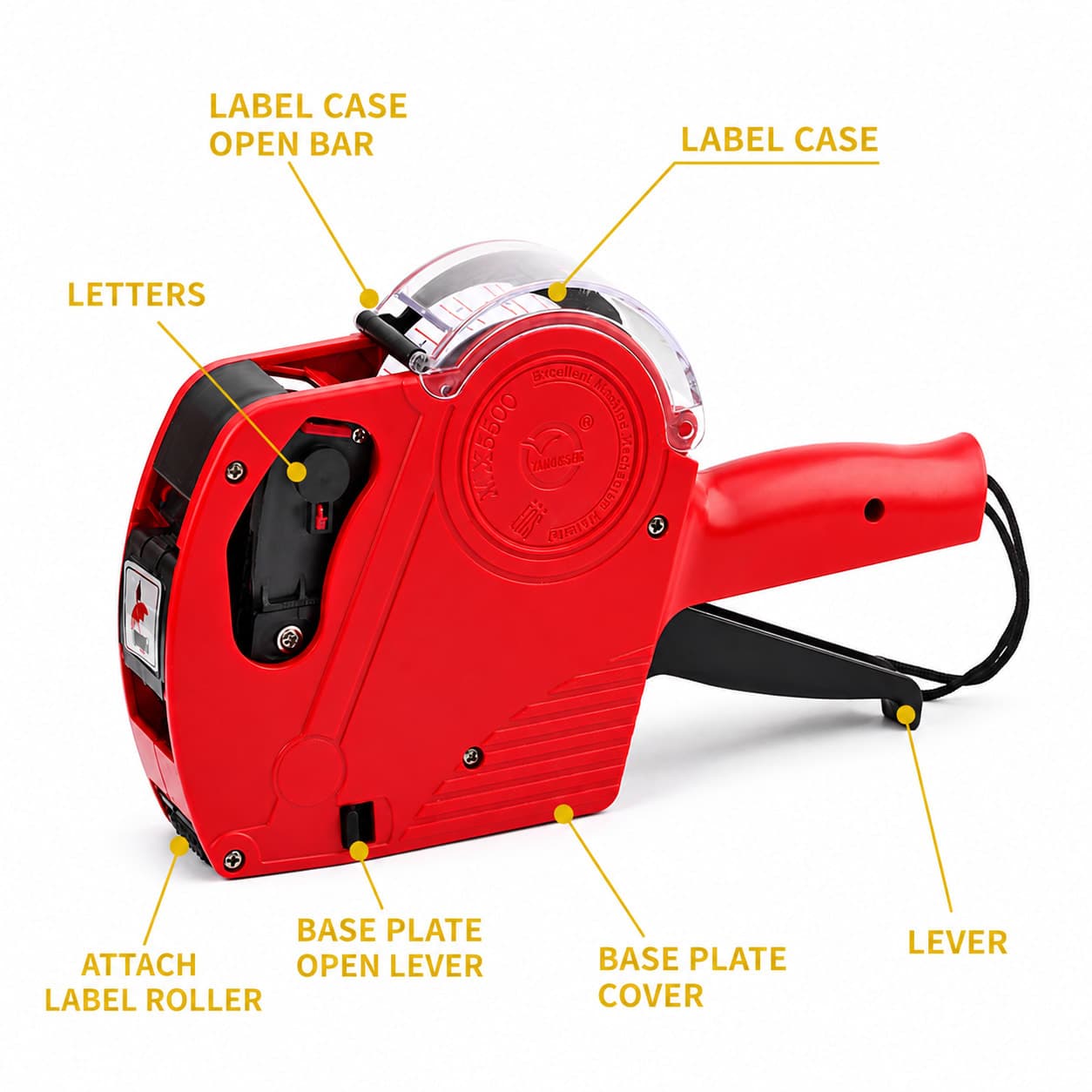 MX5500 EOS 8 Digits Price Tag Labeller Machine | Price Sticker Gun with Free Label Roll thumbnail 3