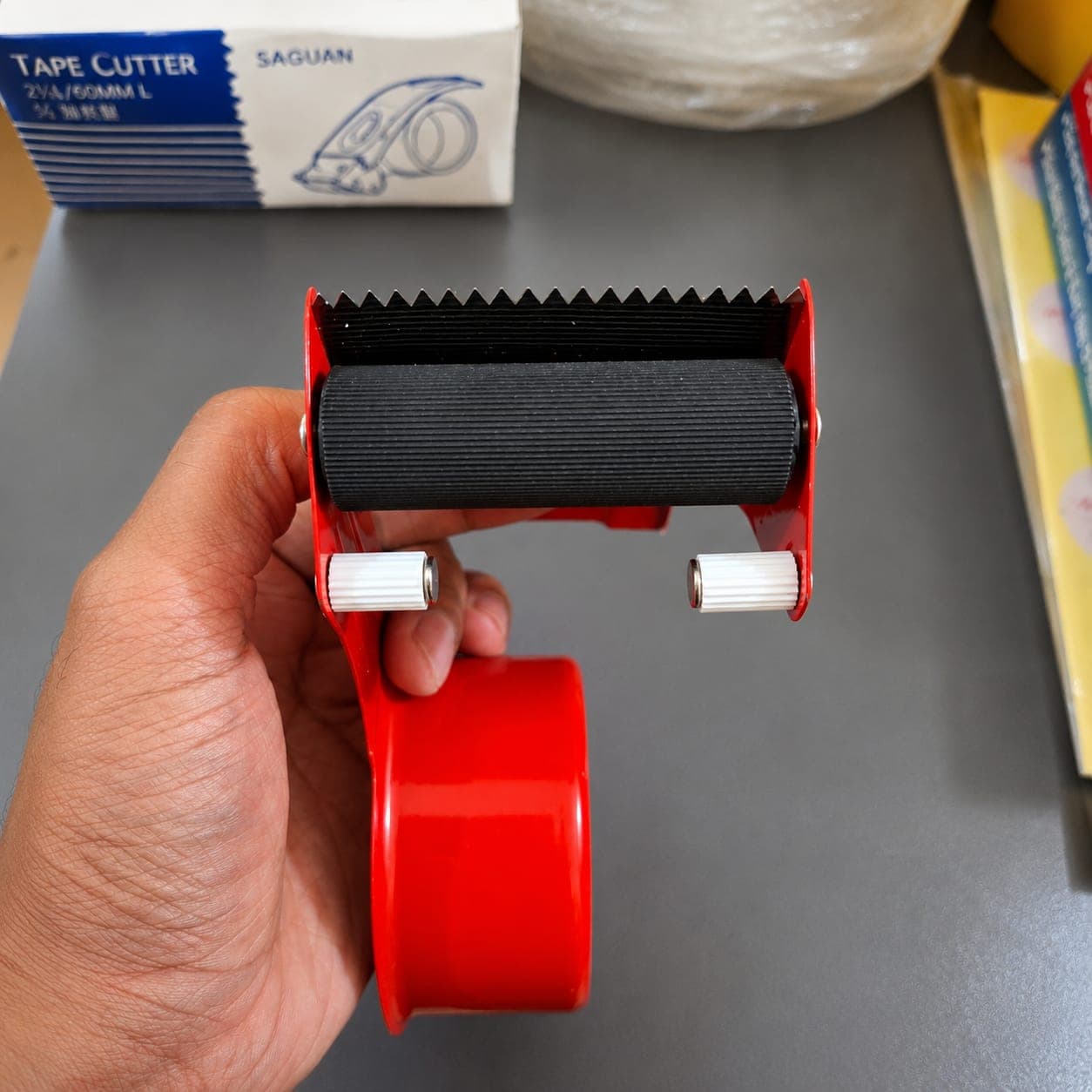 Metal Tape Cutter (2.5  Inch) – Heavy Duty Packing Tape Dispenser thumbnail 3
