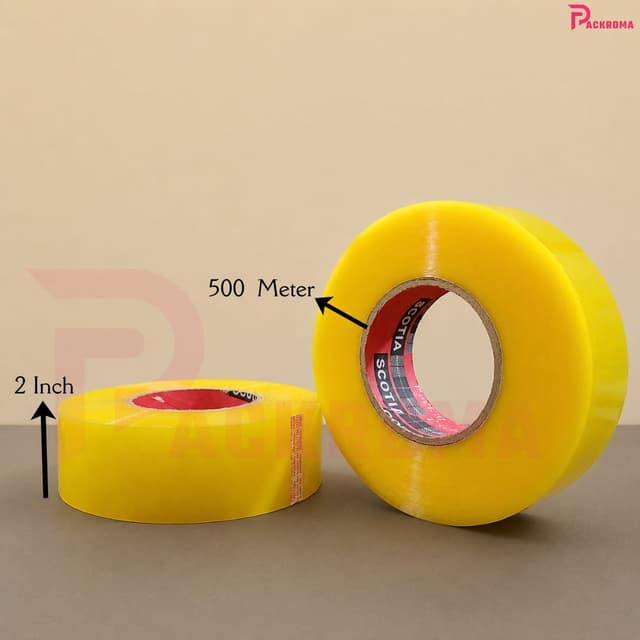 2 Inch 500 Meter Packaging Tape – Strong Adhesive Carton Sealing Tape