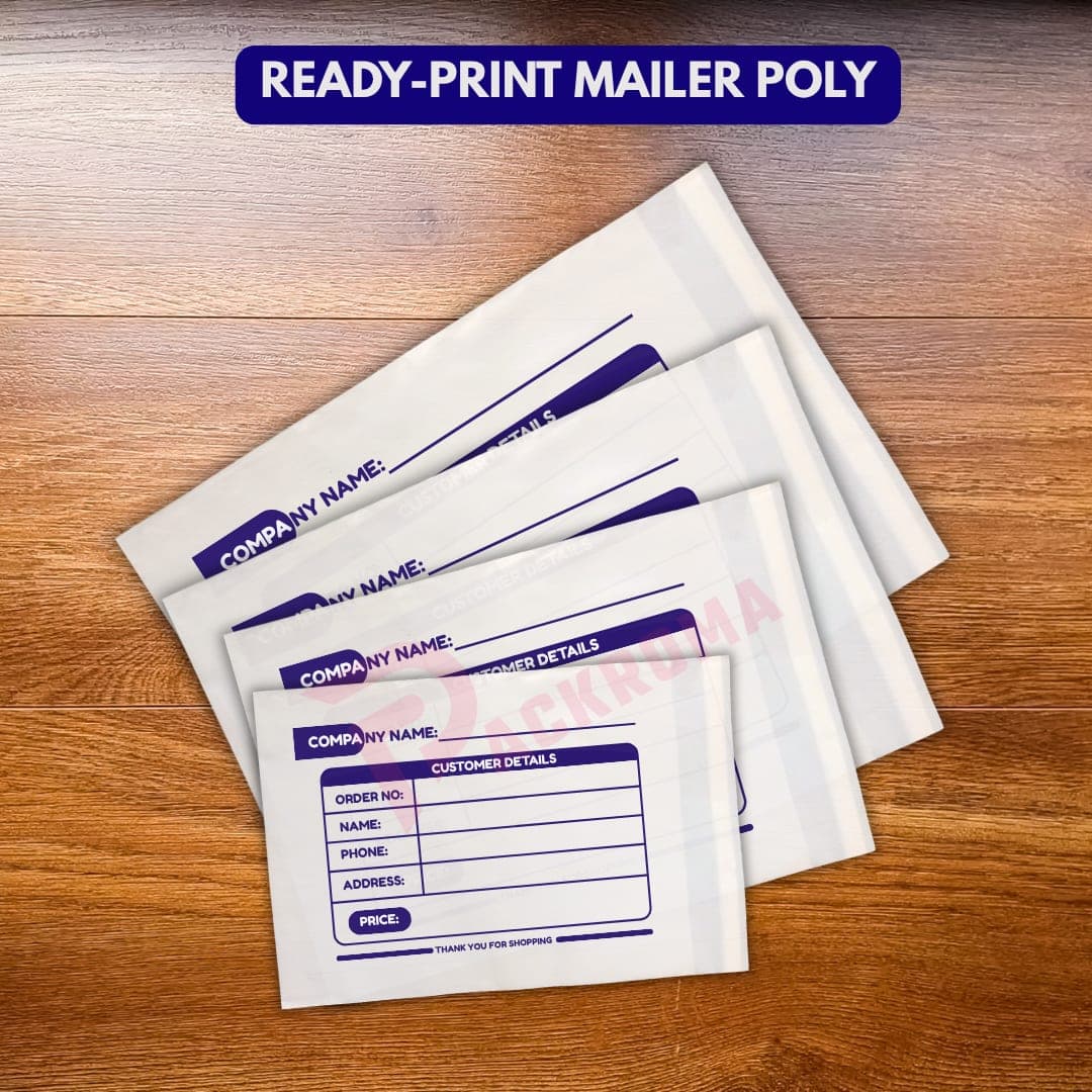 Ready Print Mailer Poly Bag – 12mm Courier Packaging Poly