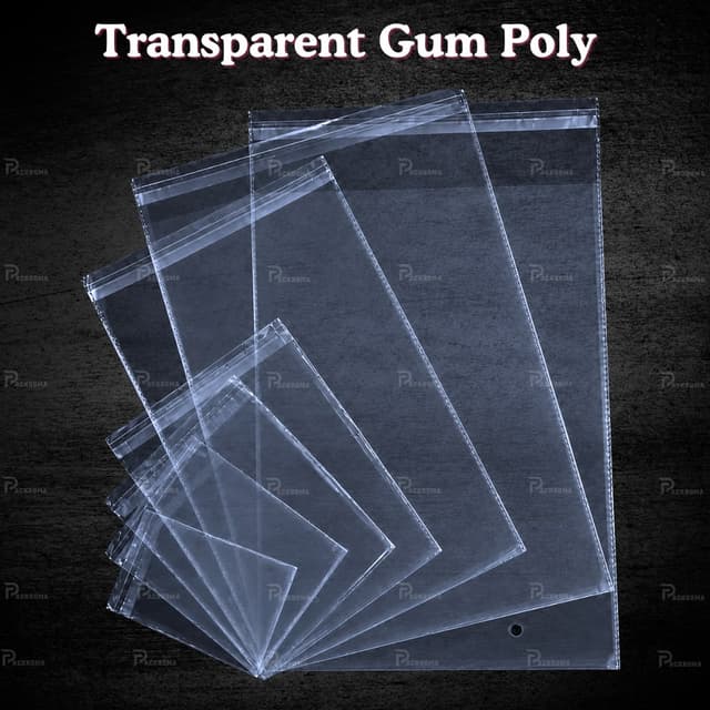 Transparent Gum Poly Bag Bangladesh |Clear Self Adhesive Packaging Bag
