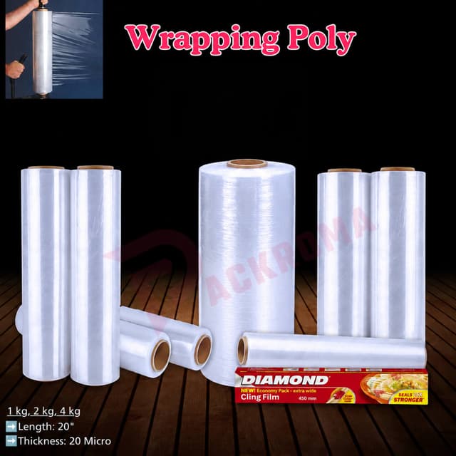 Wrapping Poly Roll Bangladesh | Stretch Film Packaging Roll Wholesale