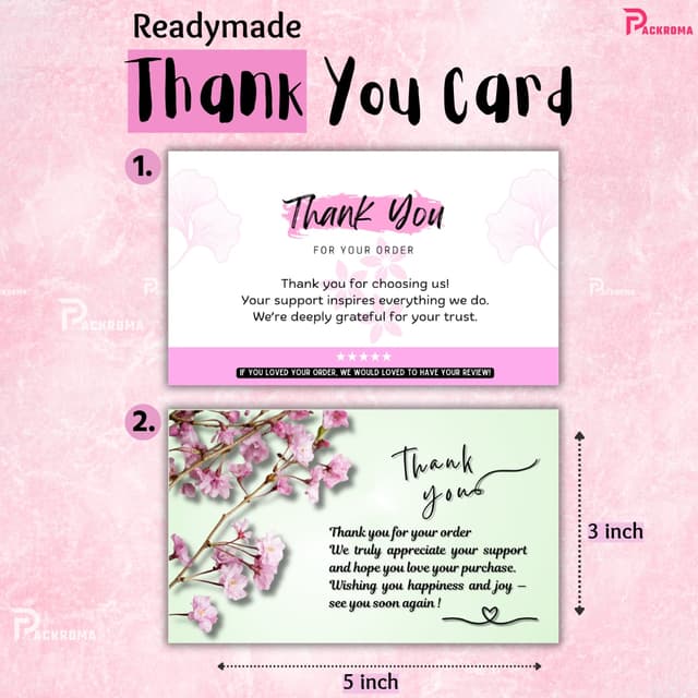 Readymade Thank You Card (5" × 3")