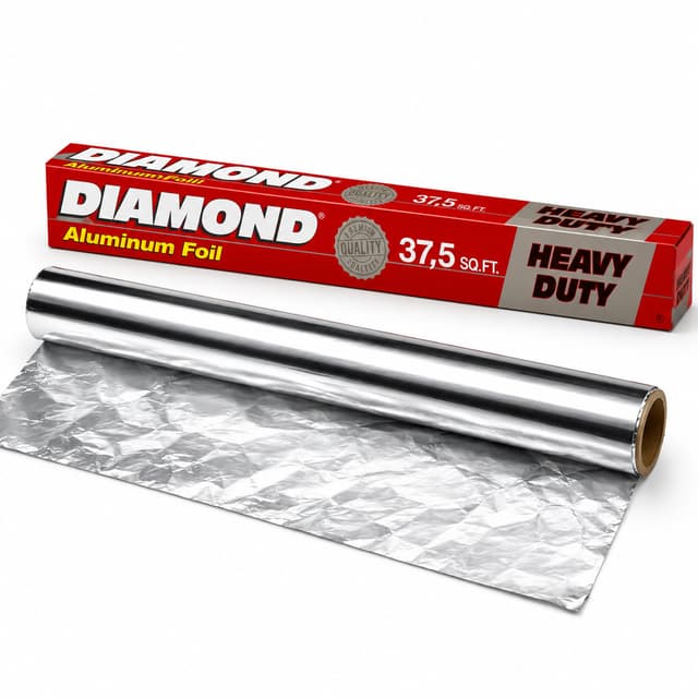 Diamond Heavy Duty Aluminum Foil 37.5 Sq Ft | Food Grade Aluminium Foil Roll in Bangladesh