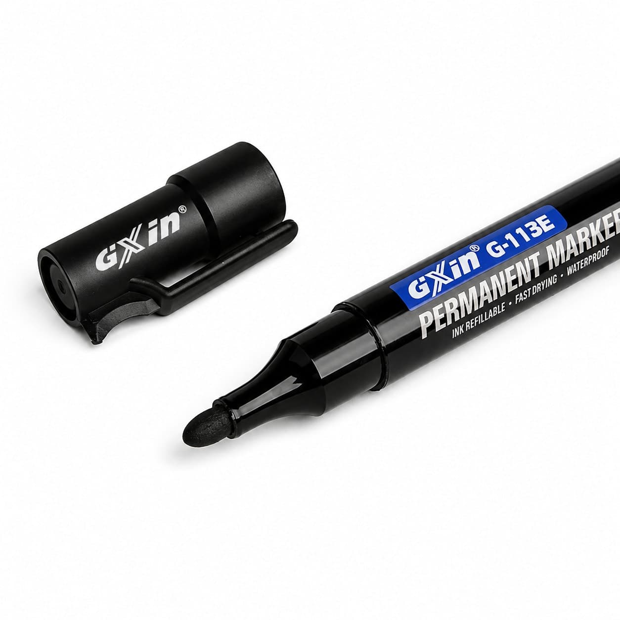 Gxin G-113E Permanent Marker Pen 3mm | Refillable Waterproof Marker in Bangladesh thumbnail 3
