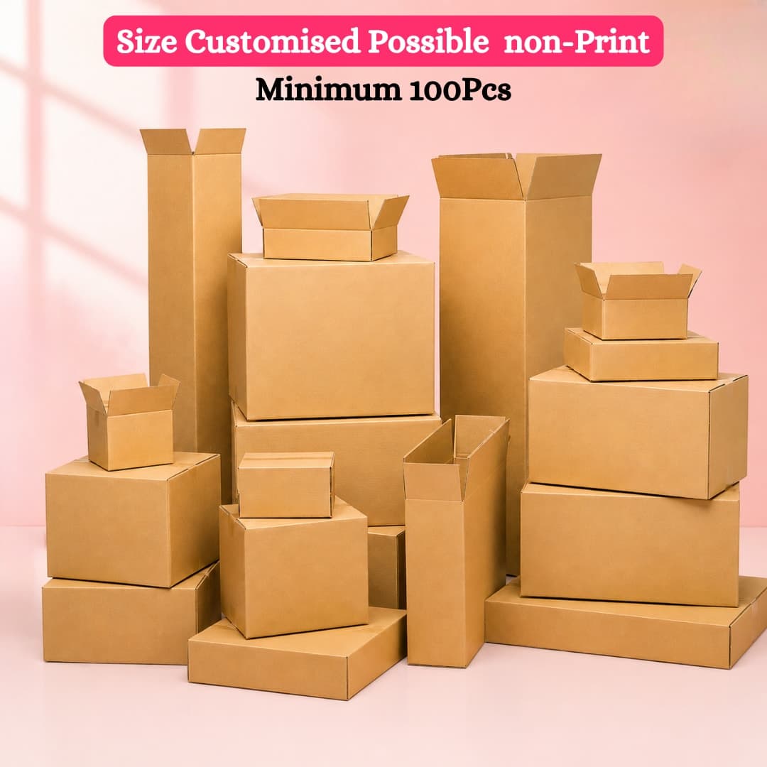 Custom Corrugated Carton Box | Non-Printed Packaging Box in Bangladesh | Custom Size Available
