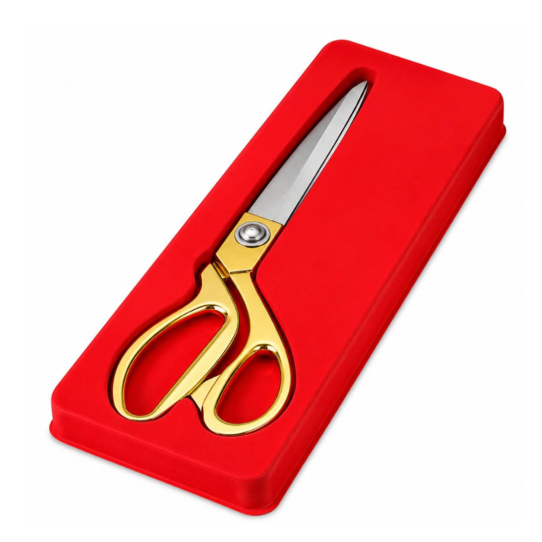 10.5 Inch Gold Fabric Scissors | Professional Stainless Steel Tailor Scissors for Fabric Cutting