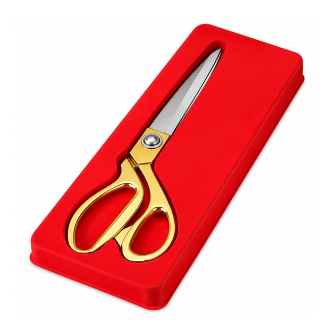 10.5 Inch Gold Fabric Scissors | Professional Stainless Steel Tailor Scissors for Fabric Cutting