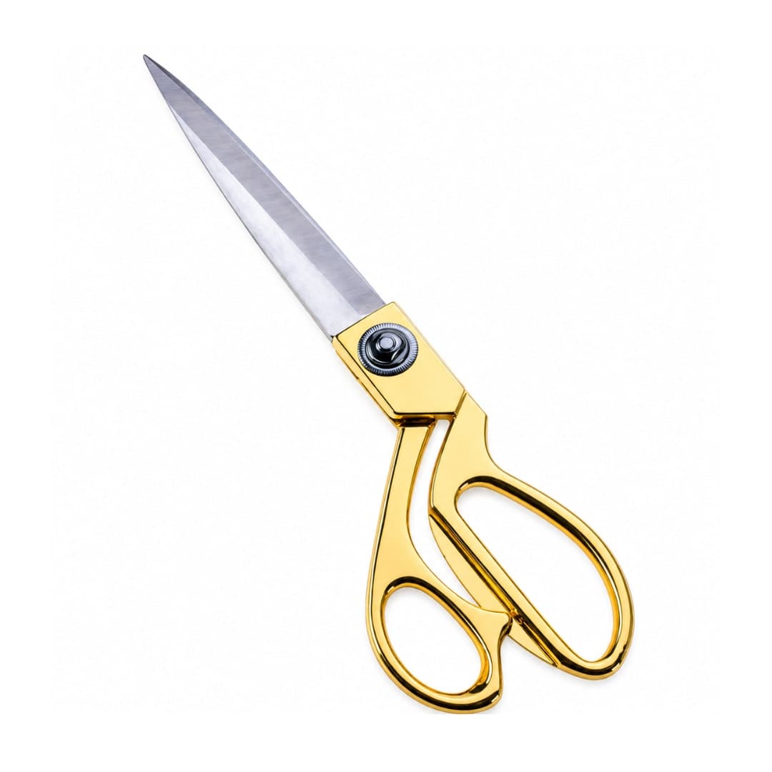 10.5 Inch Gold Fabric Scissors | Professional Stainless Steel Tailor Scissors for Fabric Cutting thumbnail 2