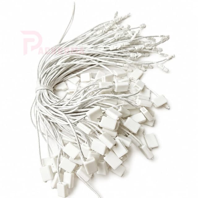 18 CM Hang Tag String Lock  | Premium Plastic Tag Fastener