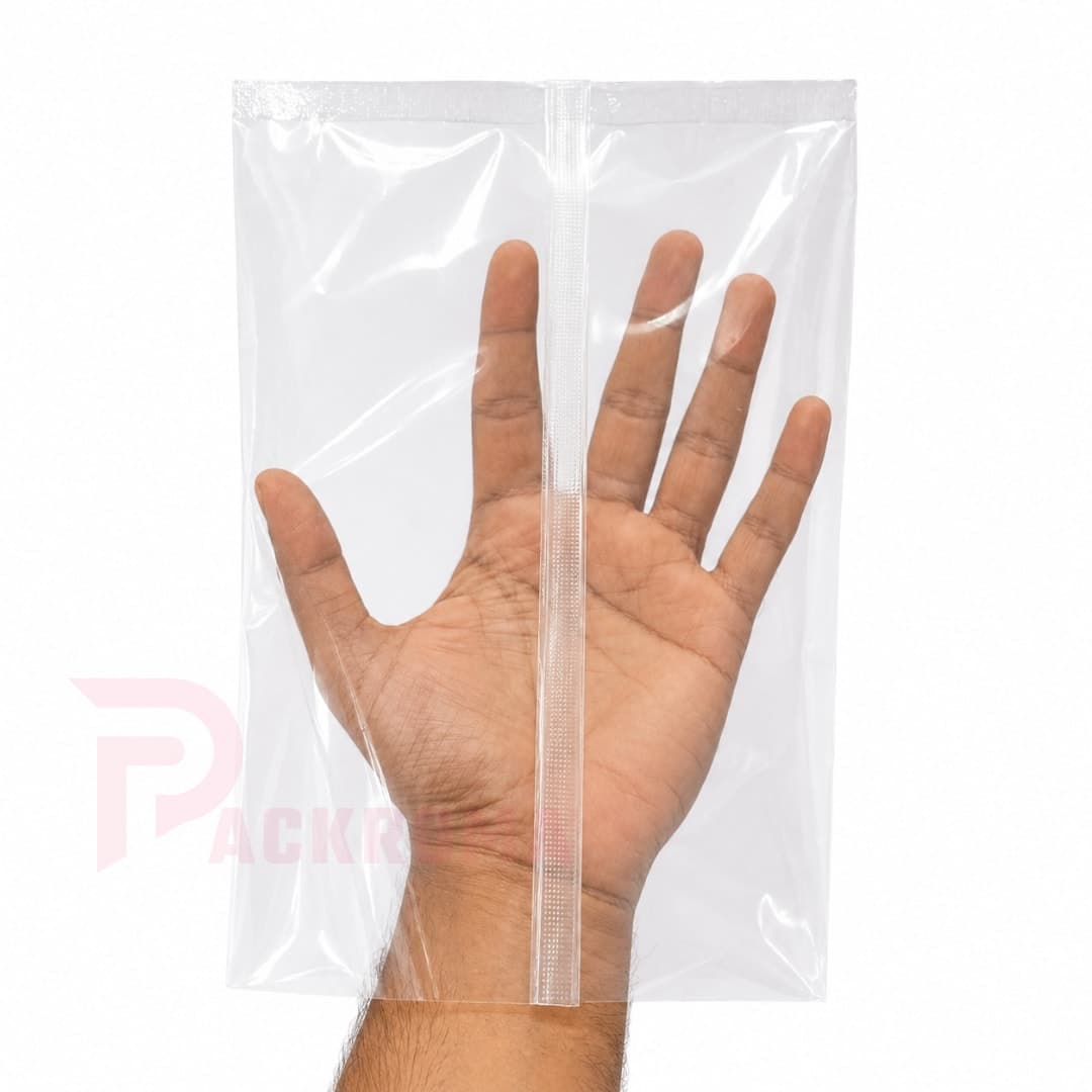 LD Transparent Poly Bag 5 Pound Thickness-12 Micron| Clear LD Packaging Poly thumbnail 2