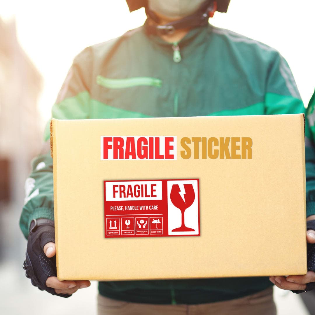 2.5/4 inch Readymade  Fragile Sticker thumbnail 2