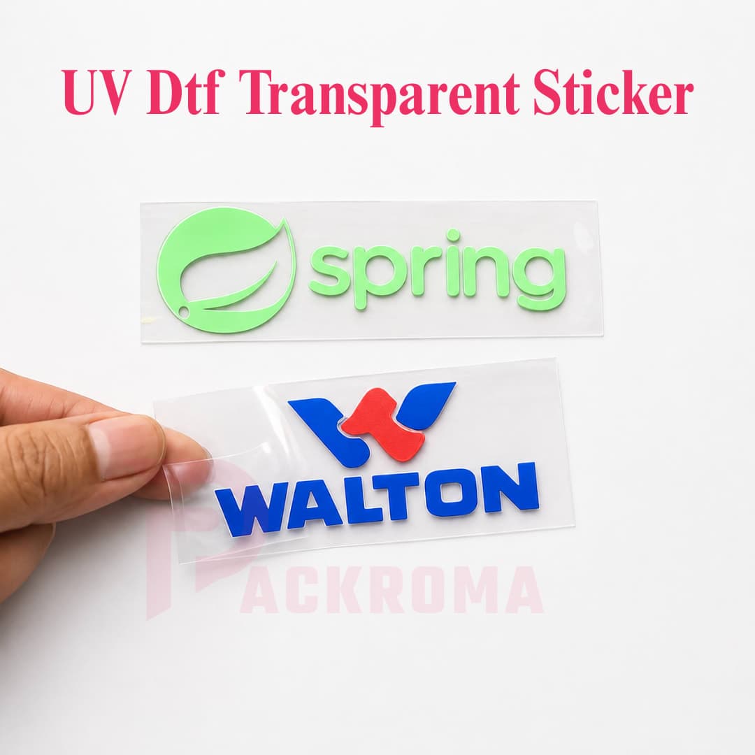 UV DTF Transparent Sticker | Premium Custom UV DTF Transfer Sticker Printing