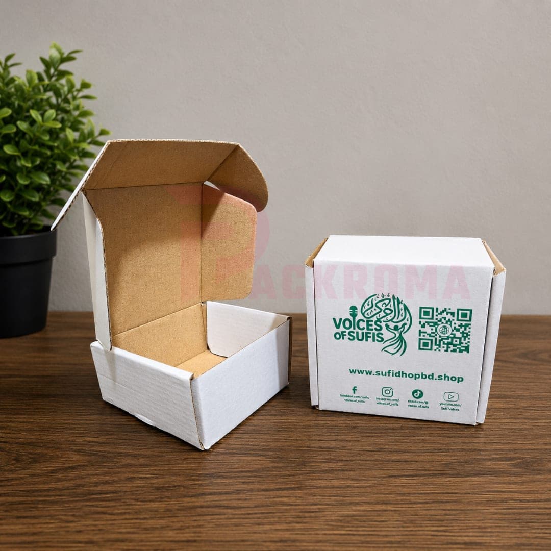 Customized 4 × 4 × 2 Inch Screen Printed Box | One Color Custom Packaging Box in Bangladesh
