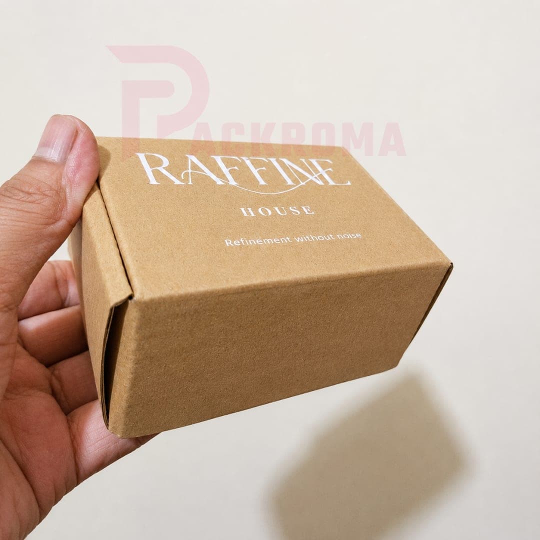 Customized 4 × 3 × 2 Inch Brown Box | One Color Screen Printed Packaging Box in Bangladesh  Short Description: thumbnail 2