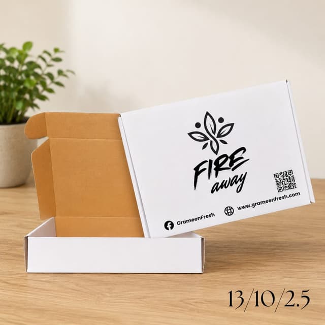 Customized 13 × 10 × 2.5 Inch Screen Printed Box | One Color Packaging Box in Bangladesh