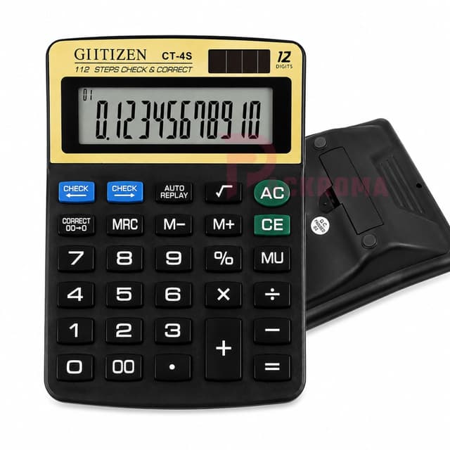 GIITIZEN CT-4S Check & Correct Calculator (12 Digits)