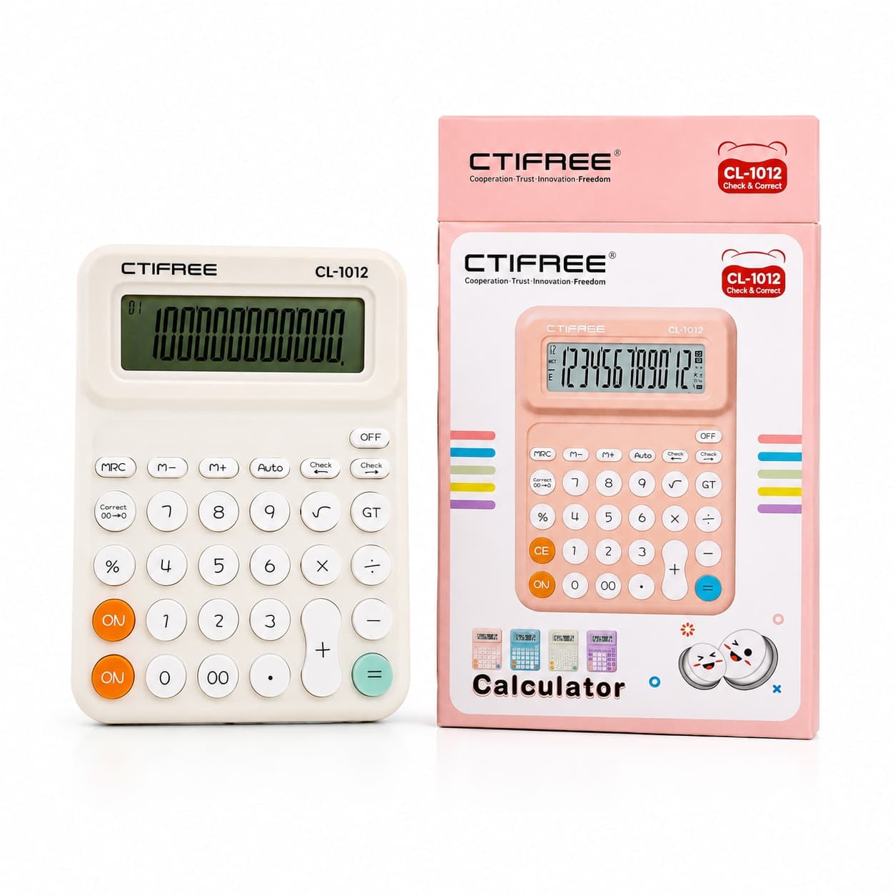 CTIFREE CL-1012 Check & Correct Calculator (12 Digits)