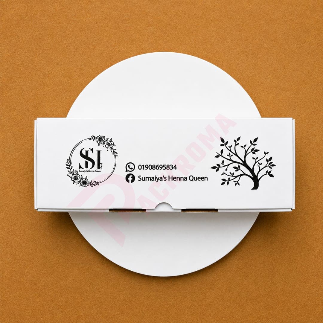 Customized Mehendi Box | 8" × 2.5" × 2" | 1-Color Screen Printing | MOQ 500 Pcs thumbnail 2